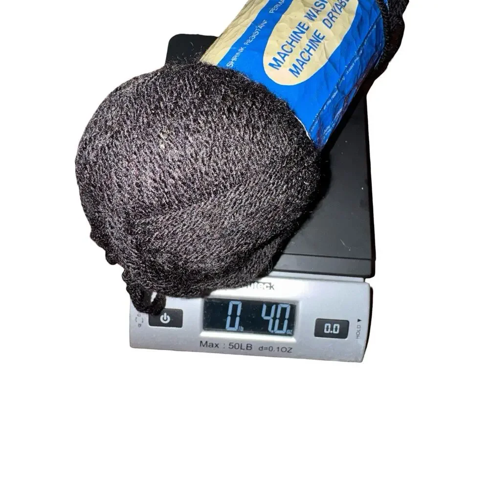 VTG‎ Knitting Yarn Lot Black Blue Green Partial Skeins Made in France Crochet